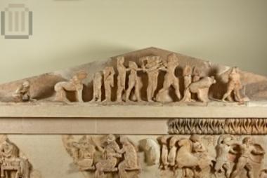 Sculpted decoration from the east pediment of the Threasury of the Siphnians