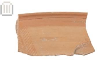 Fragment of a dish with painted decoration