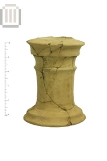 Clay cylindrical vessel from Karvounari