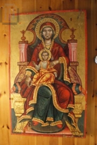 Virgin Mary enthroned Brephokratousa