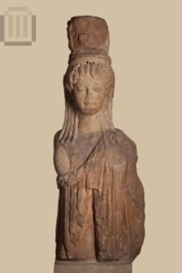 Uper body of a Caryatid from the Treasury of Siphnians