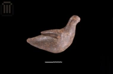 Clay dove figurine from Doliani