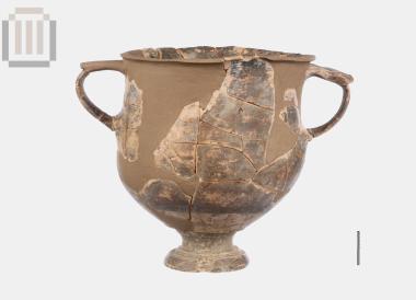 Πήλινος μελαμβαφής κάνθαρος από την Ελέα