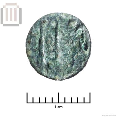 Χάλκινο νόμισμα Ελέας (;) από το Δυμόκαστρο