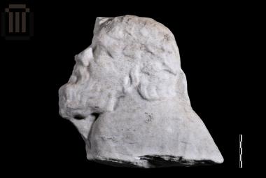 Part of relief with a male figure