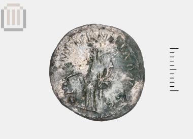Silver coin of the Roman Imperial period, from Ladochori