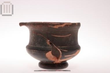 Black glazed kantharos