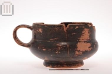 Black glazed cup
