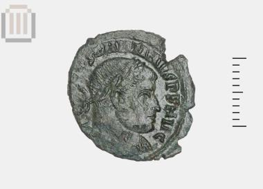 Χάλκινο νόμισμα Κωνσταντίνου Α΄από το Ζερβοχώρι