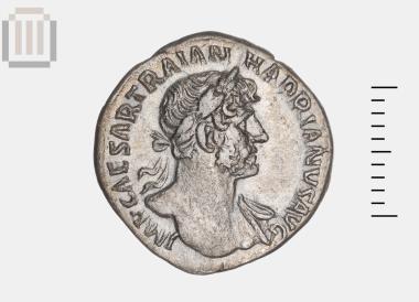 Silver denarius of Hadrian, from Ladochori