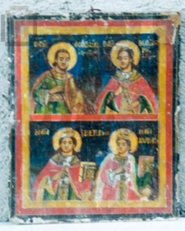 Icon with two registers
