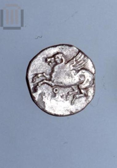 Silver Corinthian drachm from Prodromi