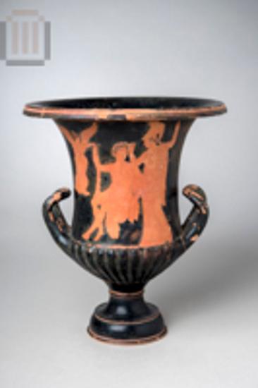 Red-figured chalice-shaped krater