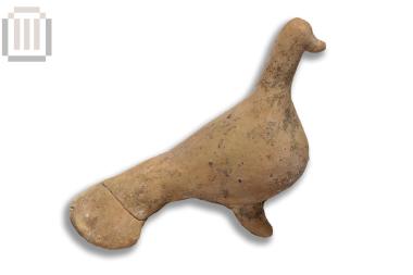 Clay dove figurine