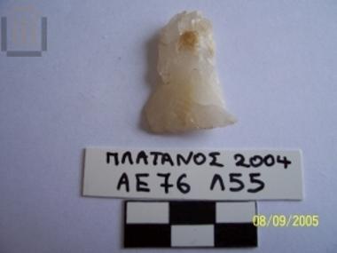 Whitish quartz flake