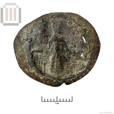 Bronze coin of the Byzantine period from Mastilitsa