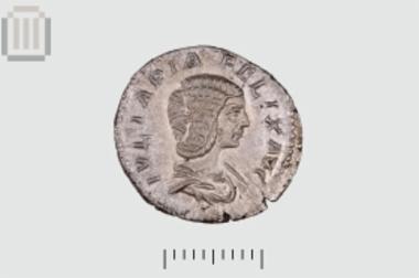 Αργυρό νόμισμα Ιουλίας Δόμνας από το Ζερβοχώρι