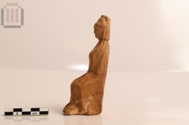 Clay female figurine