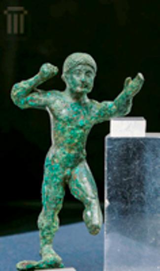 Bronze statuette of a male figure