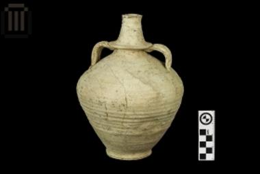 Small clay unpainted amphora from Ladochori