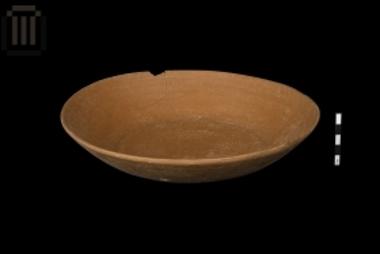 Clay red ware dish from Ladochori