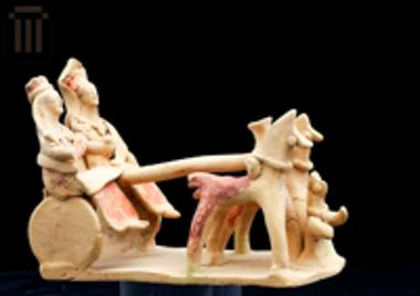 Terracotta model chariot