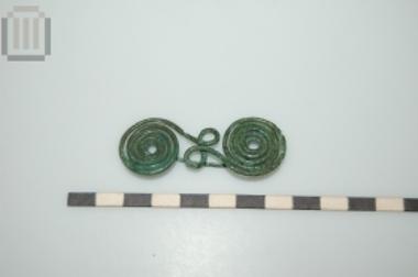 Bronze spiral belt buckle