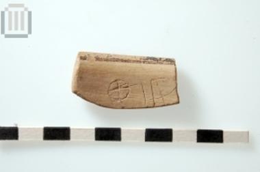 Sherd of kylix with Linear B symbols
