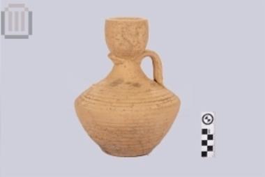 Clay wheelmade small amphora from the Igoumenitsa Museum plot