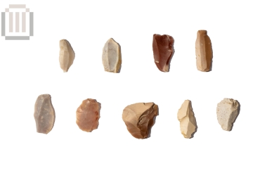 Nine neolithic blades