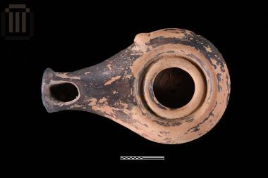 Clay lamp from Doliani