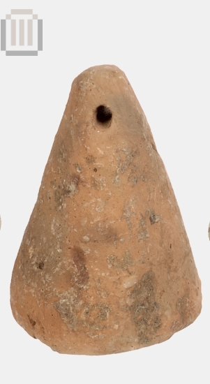 Πήλινη κωνική αγνύθα από την Ελέα