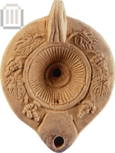 Clay lamp from the Igoumenitsa Archaeological Μuseum plot