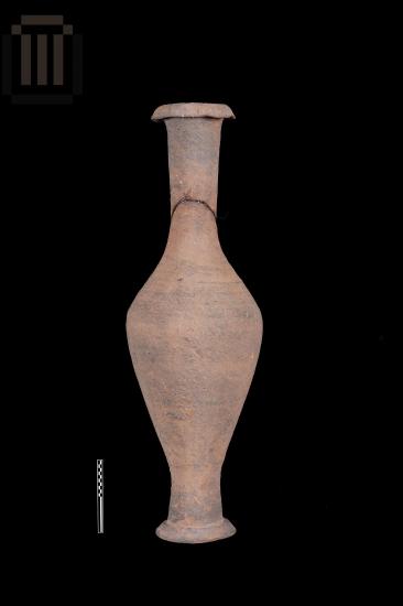 Πήλινο ατρακτόσχημο μυροδοχείο από το Φράγμα Καλαμά