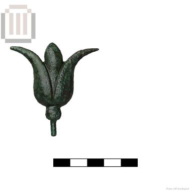 Bronze decorative implement in the form of lotus bud, from Mastilitsa