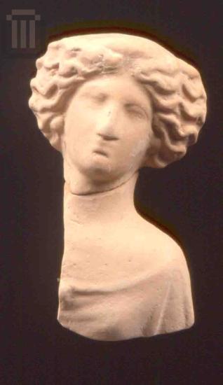 Clay bust of a female figure from Kyra Panagia
