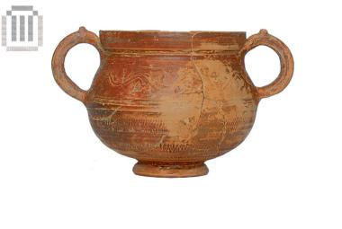 Clay kantharos from Kephalochori