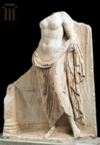 Relief representation of a Nike (Winged Victory)