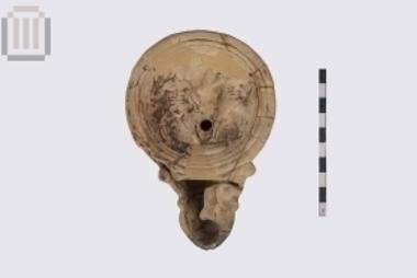 Part of a clay lamp from Mazarakia