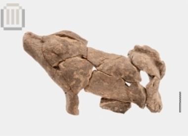 Clay pig figurine from the Kalamas river dam