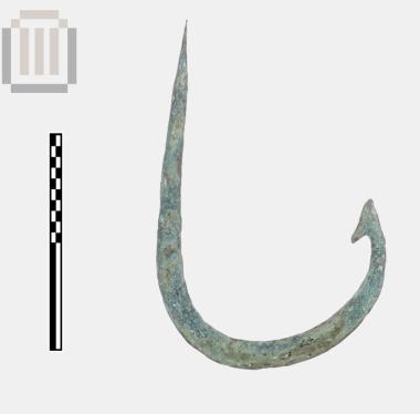 Bronze fishing hook from Dymokastro