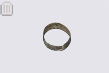 Bronze silver plated ring from Parapotamos