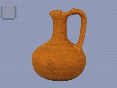 Unglazed small oinochoe with trefoil mouth