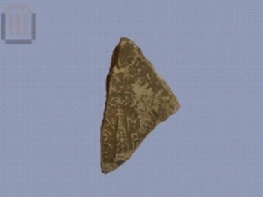 Fragment of  stamped roof tile