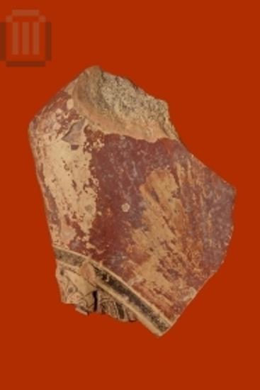 Fragment of a terracotta Nike