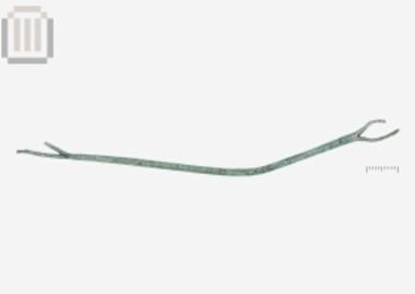 Bronze fishing net repair needle from Dymokastro