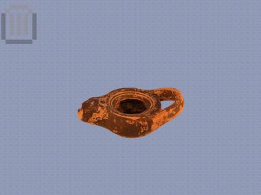 Black-glazed lamp from Kompoti of Arta