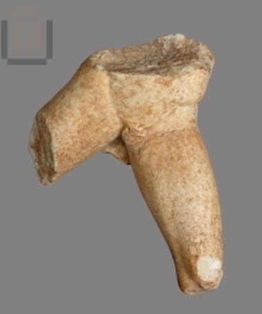 Torso of a marble male sculpture