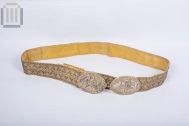 Χρυσοΰφαντη ζώνη με αργυρή πόρπη