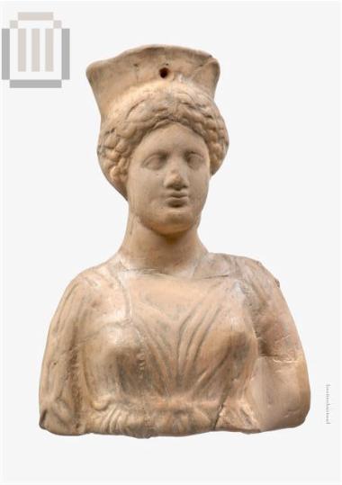 Bust of a female figure